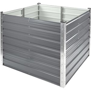 DEMA Hochbeet Rosendaal, aus verzinktem Metall, 99 x 99 x 80 cm, 780 Liter, anthrazit