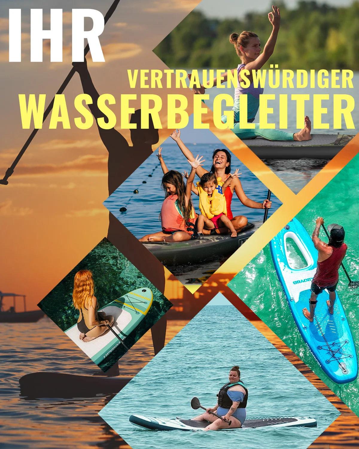 Aufblasbares Stand-Up-Paddleboard - Aufblasbares SUP - Paddelbrett - Wassersportbrett - Yogaboard