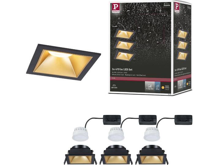 Paulmann LED Einbauleuchte Cole 3er-Set