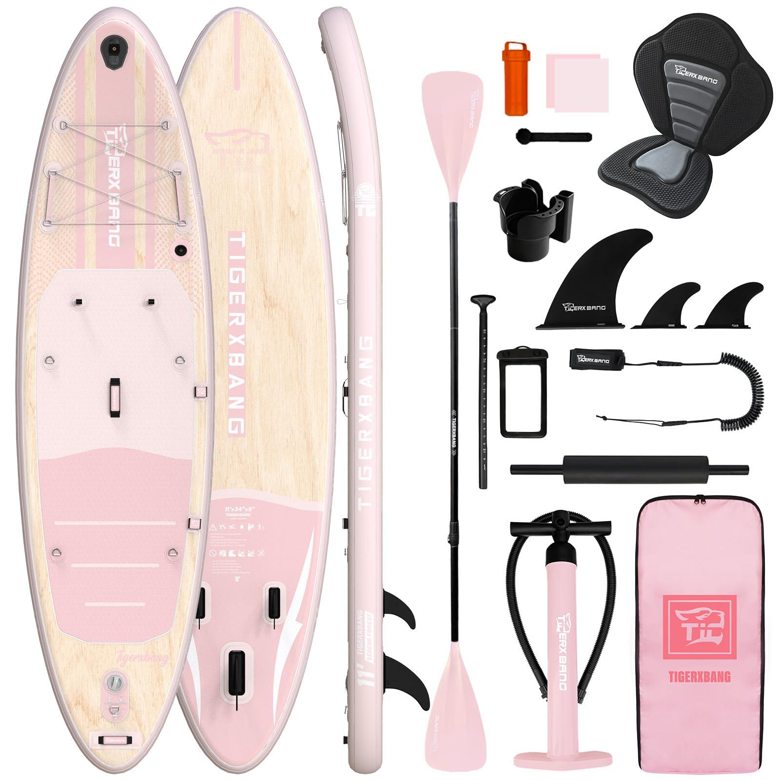 Aufblasbares SUP-Board 11' mit Zubehör, rosa