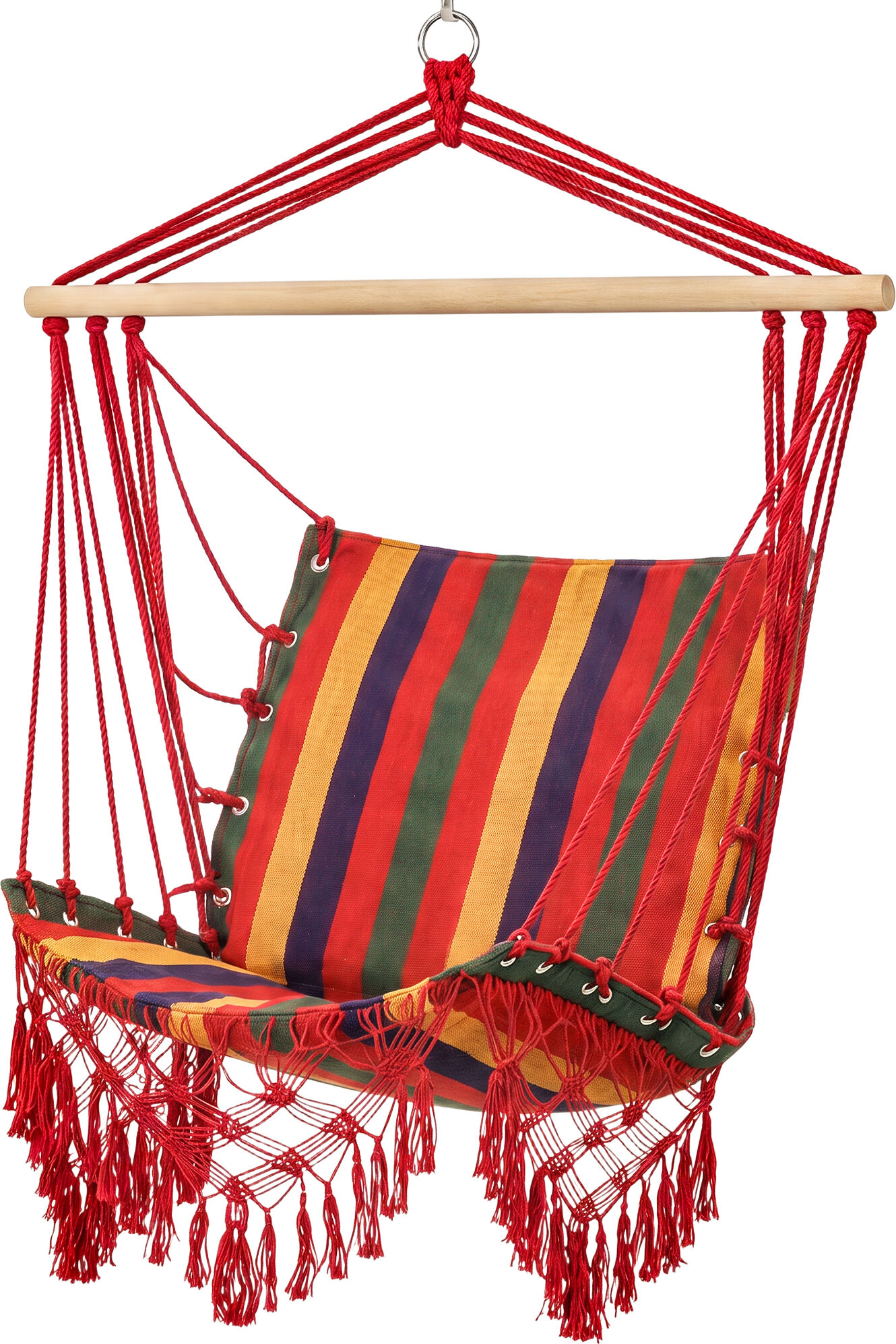 Outsunny Amaca Sedia Sospesa in Poliestere, Colorata, 100x60x100cm Aosom