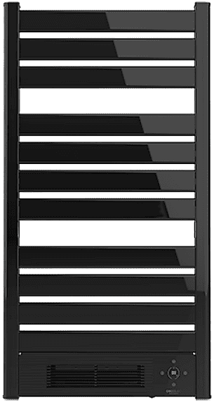 Toallero eléctrico - Cecotec Warm 9790 Ceramic Towel, 2000 W, Pantalla LED, Temporizador, Negro