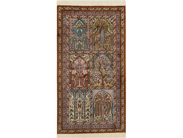 Kaschmir Seide Teppich 73x139 Handgeknüpft Orientteppich Seide