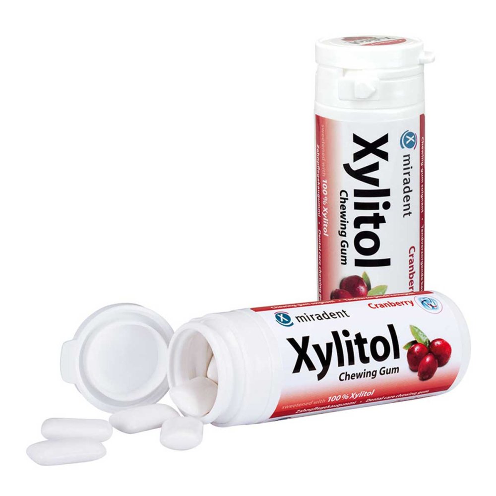 Hager Pharma GmbH Miradent Zahnpflegekaugummi Xylitol Cranberry 00453753