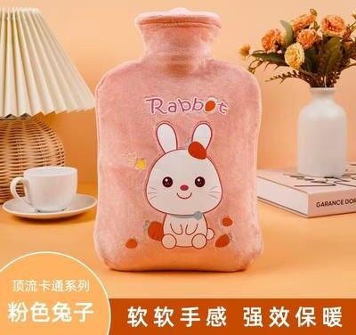 Inspired Finds Thick PVC Insulated Hot Water Bottle Explosion Proof For Long Lasting Warmth And Hot Cold Therapy 2 Liter pink