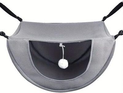 Uplift Essentials Breathable Mesh Hanging Pet Bed & Suspended Sleeping Nest grey s