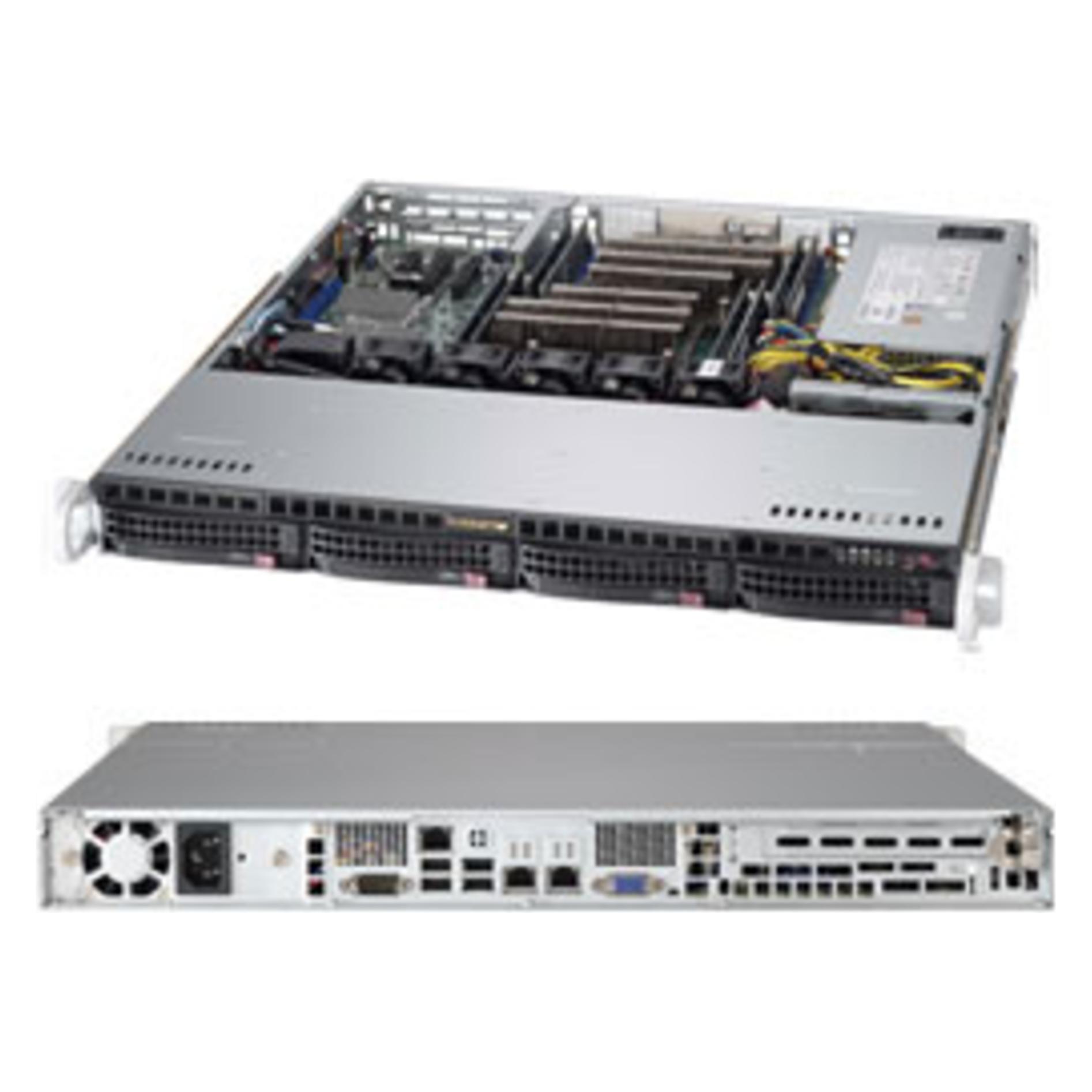 Supermicro 1U CHASSIS 4X3.5HS SAS3/SATA3 (CSE-813MF2TQC-505CB)