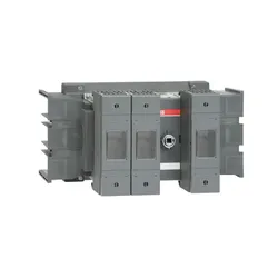 ABB OS160GD21LRP Lasttrennschalter für Sicherungen 3-polig 160 A, mit Griff und Welle Anschluss Zugang links Abgang rechts