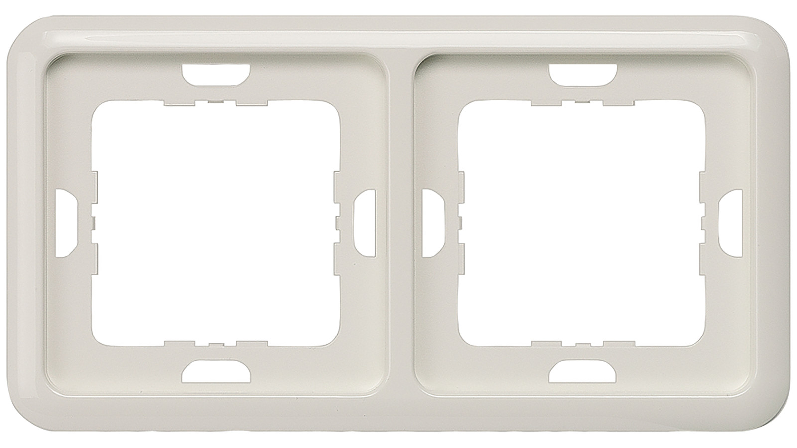 Siemens 5TG1812 DELTA profiel inbouwframe 2-voudig titaniumwit 151 x 80 mm