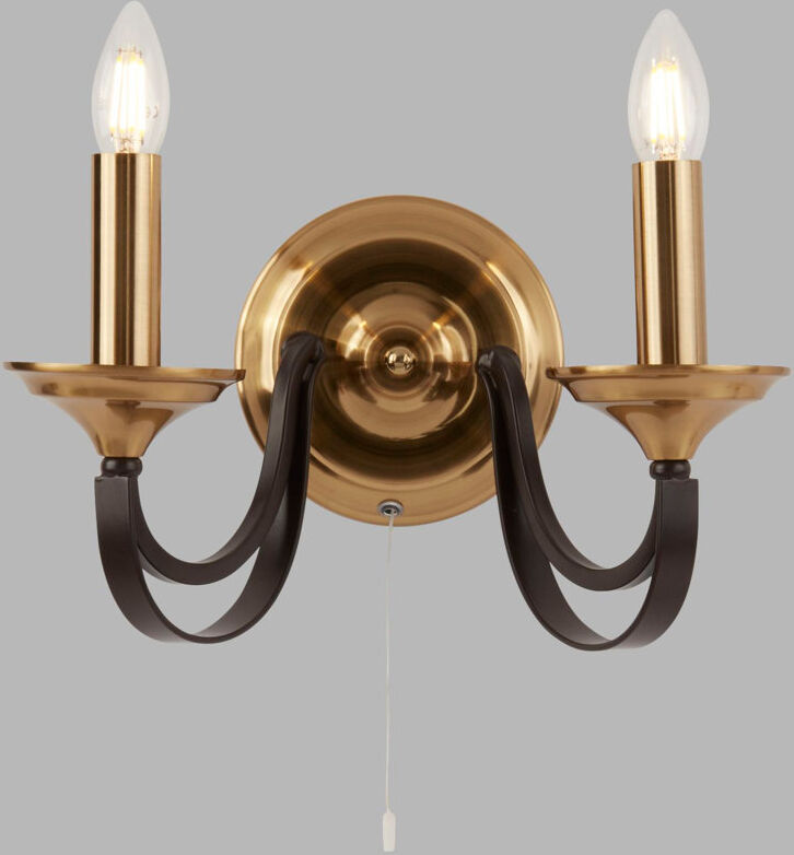 Lark Manor Limeuil Candle Wall Light Black;Bronze 21cm H X 33cm W X 33cm D