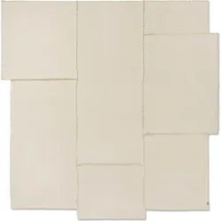 Offset Decke 272 x 264 cm gebrochenes Weiß