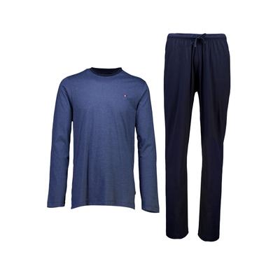 Schlafhose BISON "Pyjamas Comfort Fit", Herren, Gr. L, blau (navy), Obermaterial: 100% Baumwolle, bequem, Hosen Schlafhose