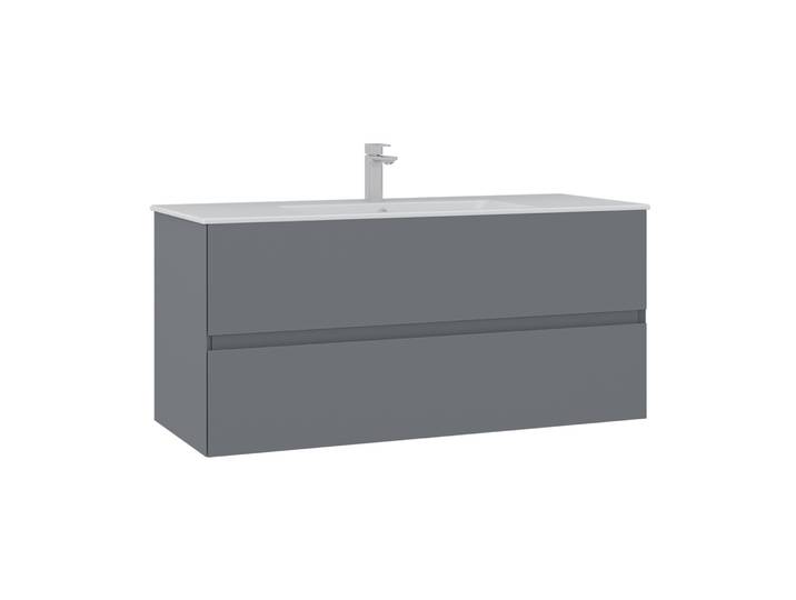 Meuble Vasque Nest 121 v2 - 121 x 51 x 55 cm - Matte Grey