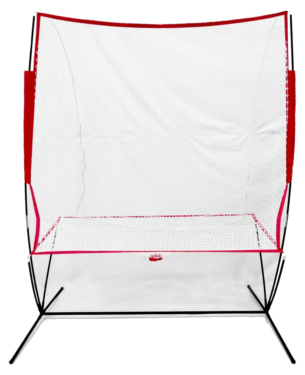 Ballfangnetz Tennisballfangnetz - 160 x 104 x 200 cm - Eisenrahmen - Faltbar - Puffervorhang