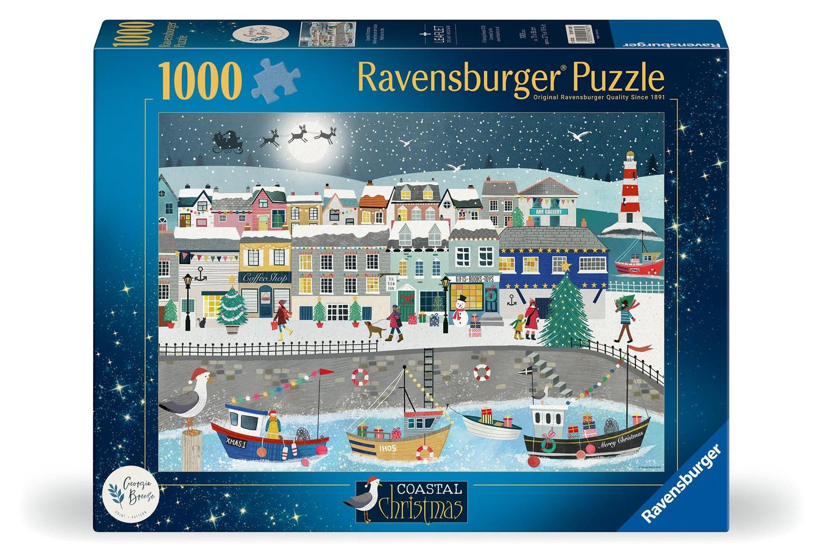 Ravensburger Kerstpuzzel 1000 stukjes - Kerst aan de haven