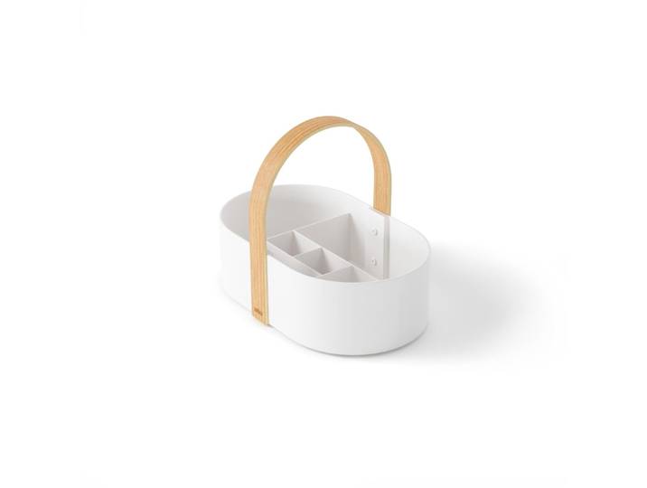 Aufbewahrungsbox Umbra Bellwood Weiss/Nature - Farbe: Weiss, Nature - Organizer