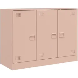 vidaXL Sideboard Rosa 99x39x73 cm Stahl
