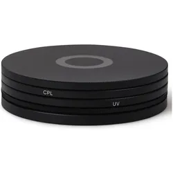 Urth 72mm Magnetic Duet Kit (Plus+) (UV+CPL) (72 mm, Polarisationsfilter), Objektivfilter, Schwarz