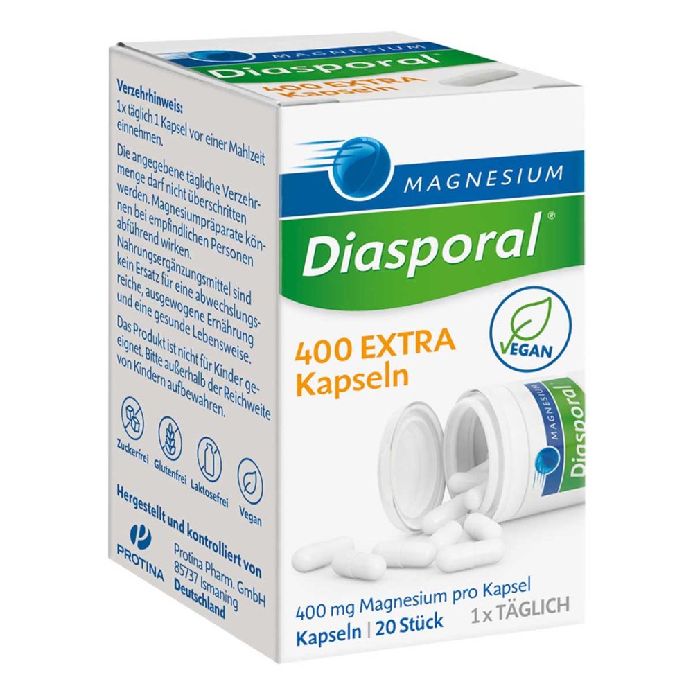 Protina Pharmazeutische GmbH Magnesium Diasporal 400 Extra Kapseln 10192590
