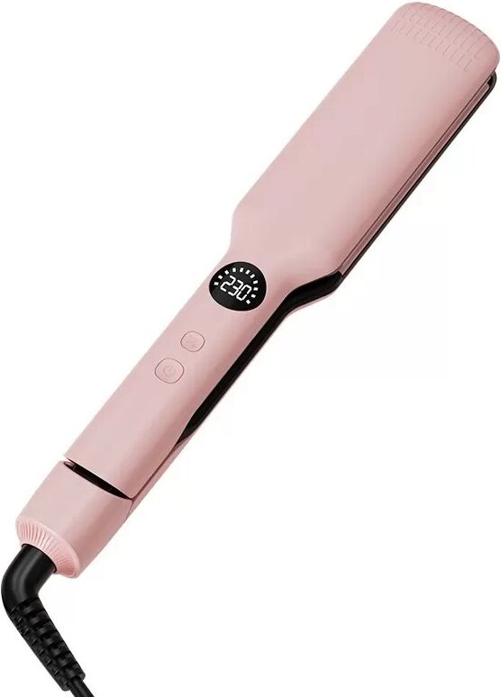 INF Professionelles, schnell aufheizendes Glätteisen für den Heimgebrauch - Glätten & Locken 2-in-1 Rosa