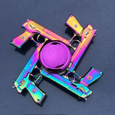 Uplifted Finds Metal Rainbow Gradient Fidget Spinner With Silent Bearing 8