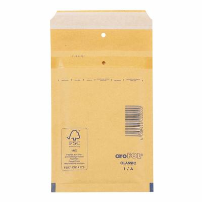100x AROFOL CLASSIC Luftpolstertaschen 1/A-11 100x165mm braun