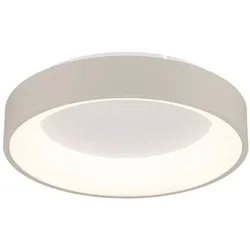 Globo LED-Deckenleuchte Gallegos Metall Beige Sand 38 cm