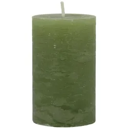 Chic Antique Macon rustikale Stumpenkerze, Höhe 8/D5 cm - forrest green