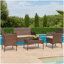 HTI-Living Gartenmöbel 4-teiliges Set Maceira