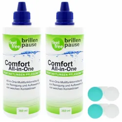feel free Comfort 2x 360ml All-In-One Kontaktlinsen Pflegemittel 2B