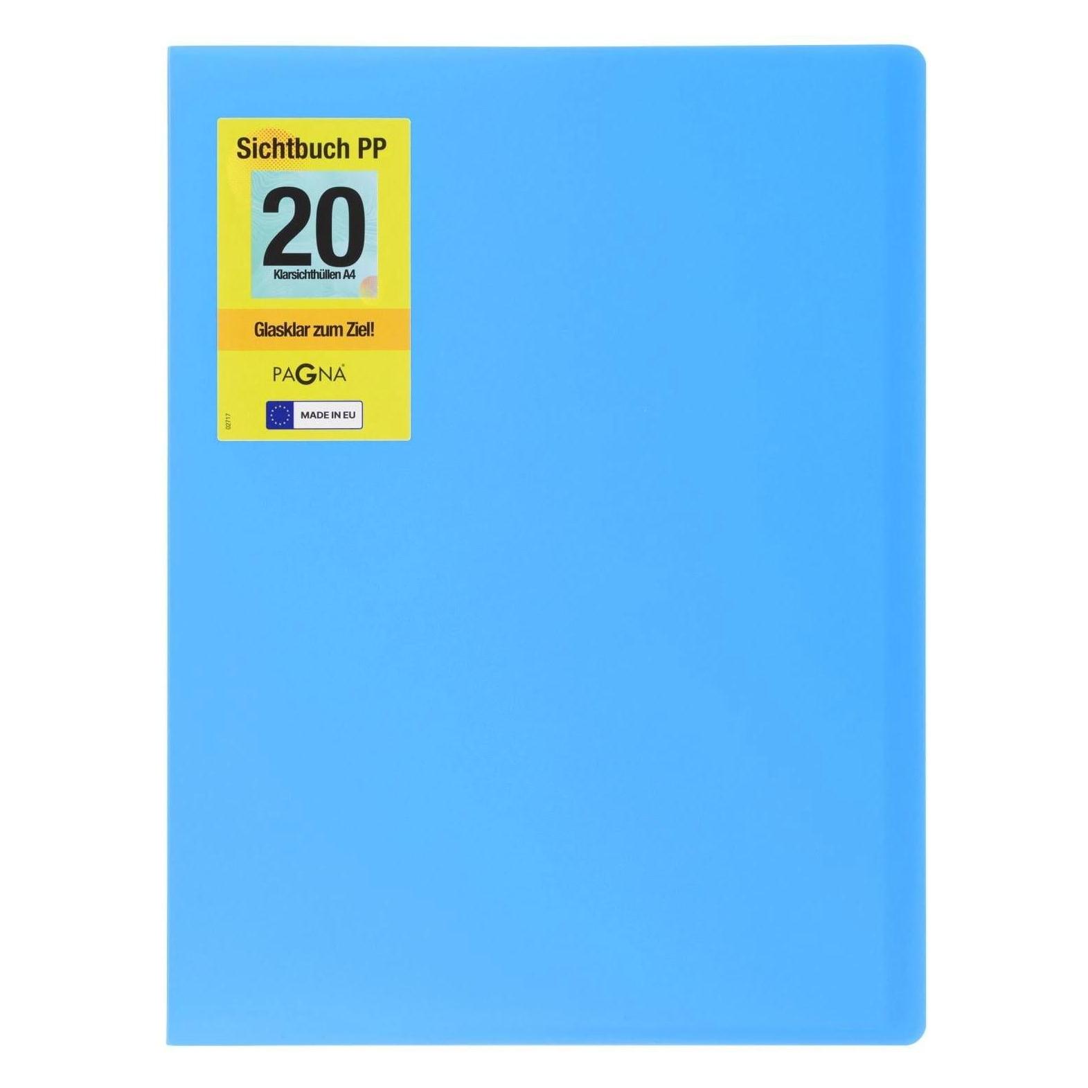 Pagna School Sichtbuch DIN A4, 20 Hüllen hellblau (A4, 1x) (21012-13)
