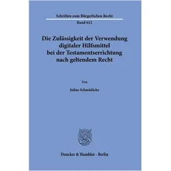Schmädicke:Die Zulässigkeit der Verwend, Fachbücher von Julius Schmädicke