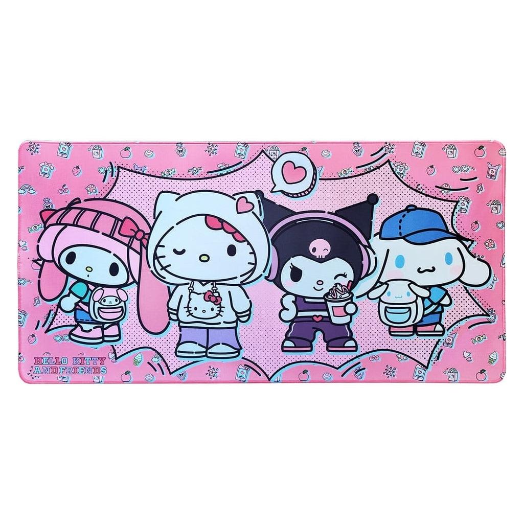 Sakami Sanrio XXL tapis de souris Pink Black Party Series Hello Kitty & Friends Pop (XXL) (SAKA70519)