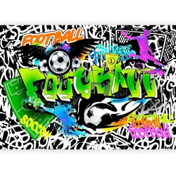 Fototapte Football Graffiti Multicolor