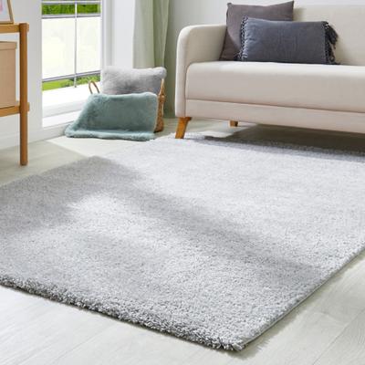 Hochflor-Teppich ANDIAMO "Chicago", grau, B:80cm H:40mm L:150cm, Obermaterial: 100% Polypropylen, Teppiche, Uni Farben, weich & kuschelig, ideal im Wohnzimmer & Schlafzimmer