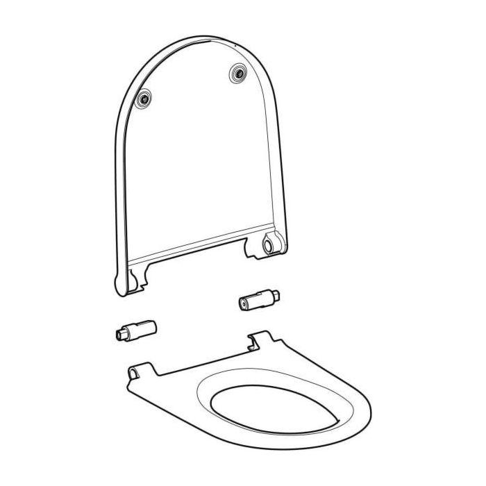 Geberit WC-Sitz für AquaClean Sela 243650111 weiß-alpin, zu AquaClean Sela