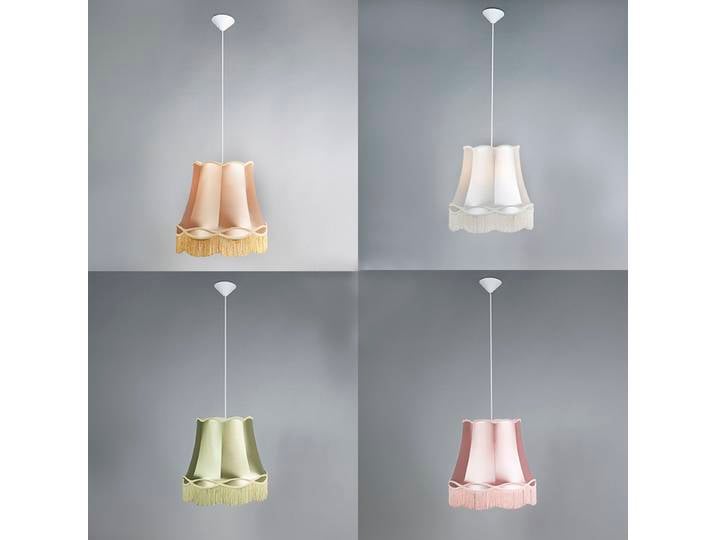 Ensemble de 4 lampes suspendues rétro colorées 45 cm - Granny