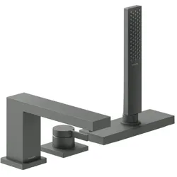 hansgrohe Tecturis E 3-Loch-Wannenrandmischer 73443340 mit sBox, brushed black chrome