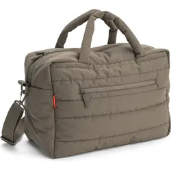 Done by Deer Wickeltasche für Kinderwagen gesteppt 24 l, taupe, mit Wickelunterlage