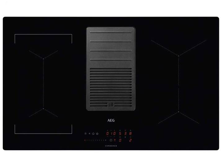 AEG Kochfeld mit Dunstabzug IDE84244IB, Timer, TouchControl-Bedienung