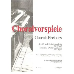 Choralvorspiele des 17. und 18. Jahrhunderts für Orgel, Fachbücher von Erich Benedikt