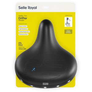 Selle-Royal Fahrradsattel Drifter Strengtex, Unisex, Gelpolster, 270 x 245 mm, 1160 g, ergonomisch, für Citybike