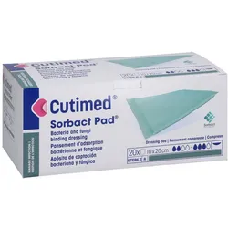 Cutimed Sorbact Pad Kompressen 10x20 Cm 20 St