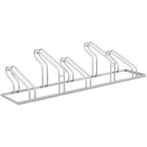 Alberts Fahrradständer City, 694791, Bodenmontage / freistehend, Einstellparker, Breite 175cm, für 5 Fahrräder