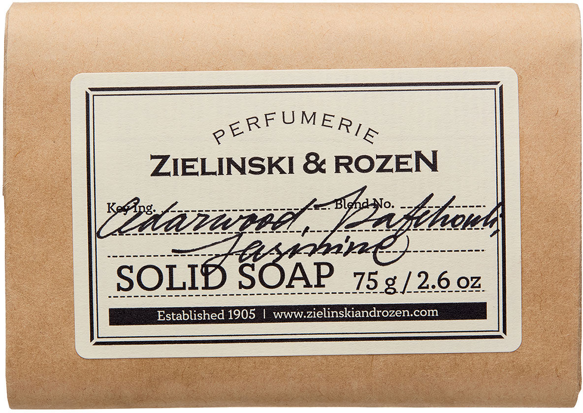 ZIELINSKI & ROZEN Cedarwood, Patchouli, Jasmine Solid Soap 75g