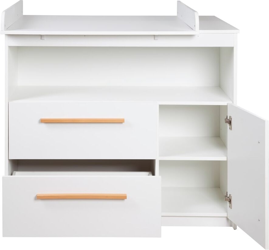 roba Commode à langer large Blanc 75x98x107cm