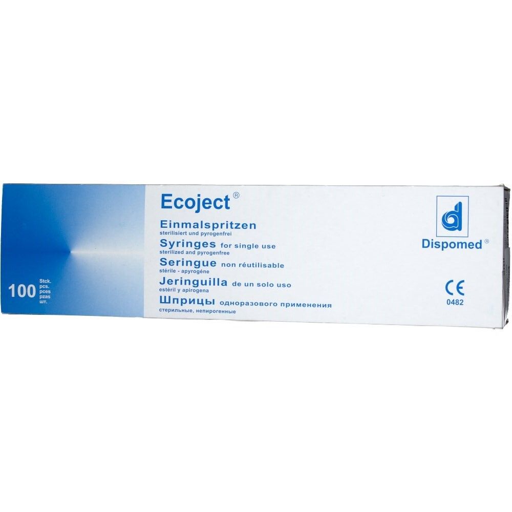 Einmalspritze 2 ml Luer Ecoject 100x2 Spritzen