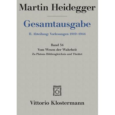 Vom Wesen der Wahrheit, Gebundene Ausgabe von Martin Heidegger, Klostermann, Vittorio, 978-3-465-02925-0