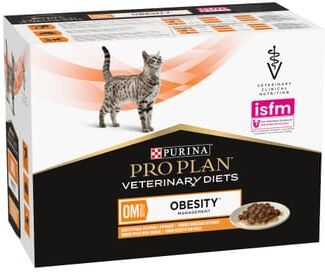 Pro Plan Veterinary Veterinary Diets Obesity Pouch para Gatos 10 uds x 85g
