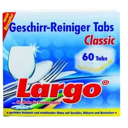 Largo Geschirr-Reiniger-Tabs Classic 2in1 60 Tabs 18 g, 60 Tabs, Classic, perfekte Reinheit, strahlender Glanz